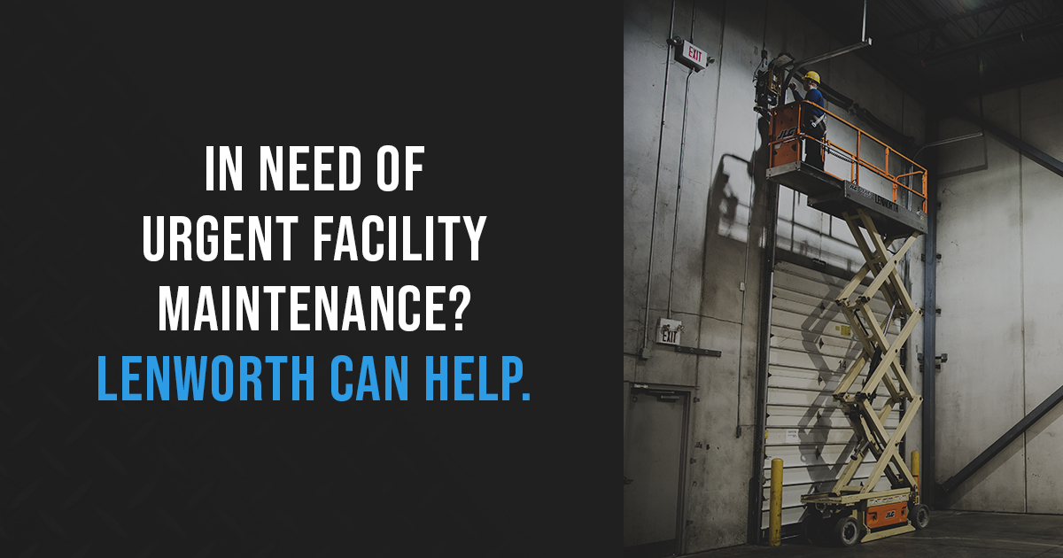 urgent and essential facility maintenance